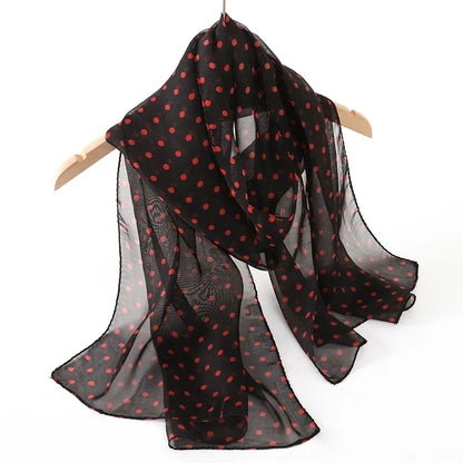 Chiffon Long Silk Scarf Turban