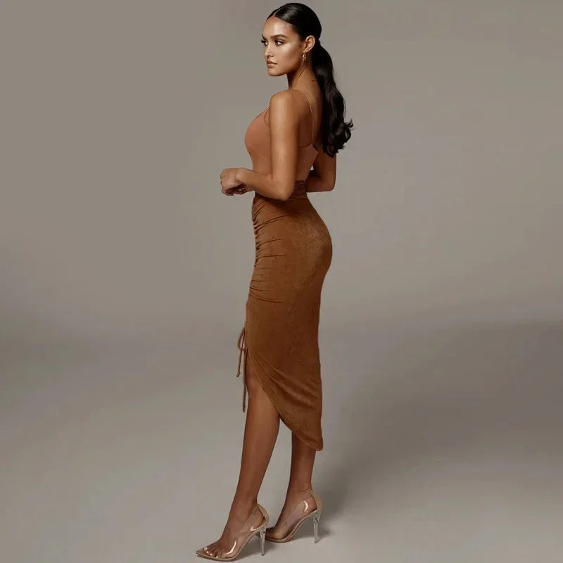 Shirring High Waist Wrap Hip Sexy Slim Skirts