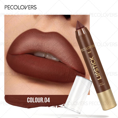 Winter Reddish Brown Lip Liner Pencil Matte Velvet Long-Wearing Makeup