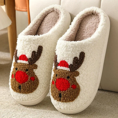 Christmas Cute Gingerbread Winter Warm Slippers