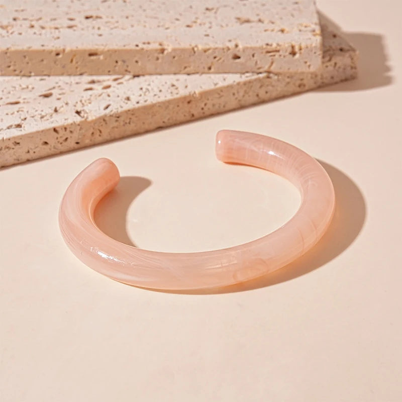 Acrylic Cuff Geometric Open Bracelet