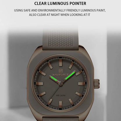 DANA Elegant Polygon Quartz Silicone Watch