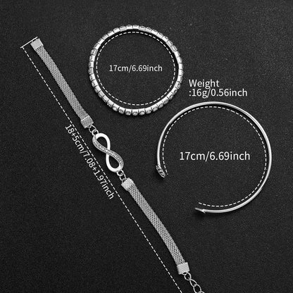 DANA Silver Stainless Steel Quartz Watch