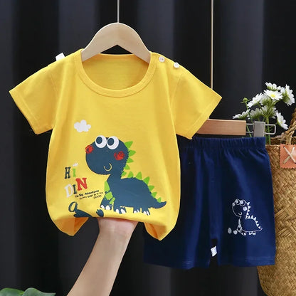 Boys Girl T-shirt Cotton Short sleeve Toddler Set