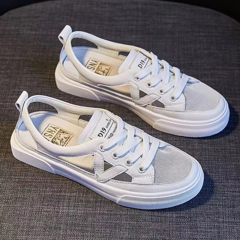 Korean Fish-mouth Metal Decorative Transparent sandals