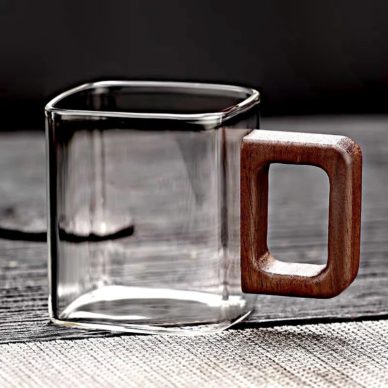 Small Capacity Fresh Ground Coffee Glass Coffee Mug