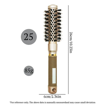 Aluminum Tube Round Barrel Hair Curling Brush