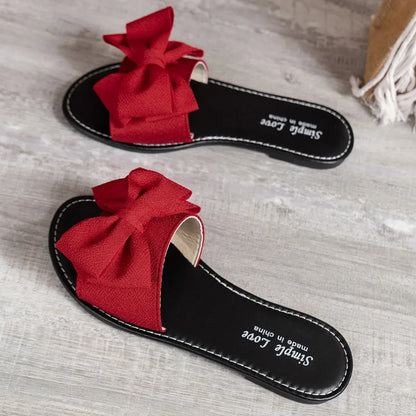 Bow Warm Slippers