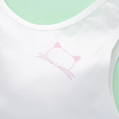 Girls' Underwear Small Vest Bra Cartoon a Cotton Bra