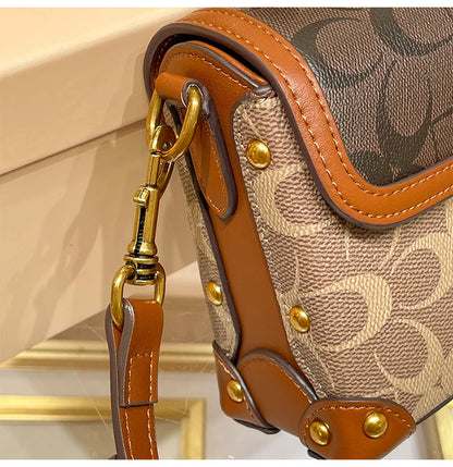 Small crossbody portable box bag