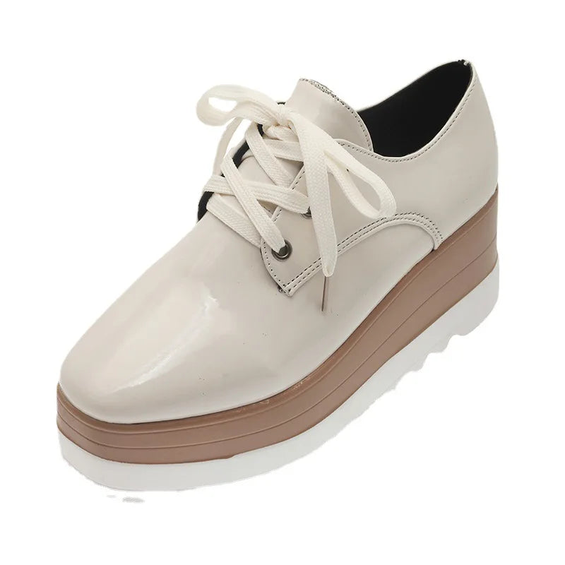 Flat Platform Slip on Moccains Casual Thick Sole Brogue Creepers Sneakers