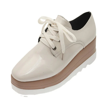 Flat Platform Slip on Moccains Casual Thick Sole Brogue Creepers Sneakers