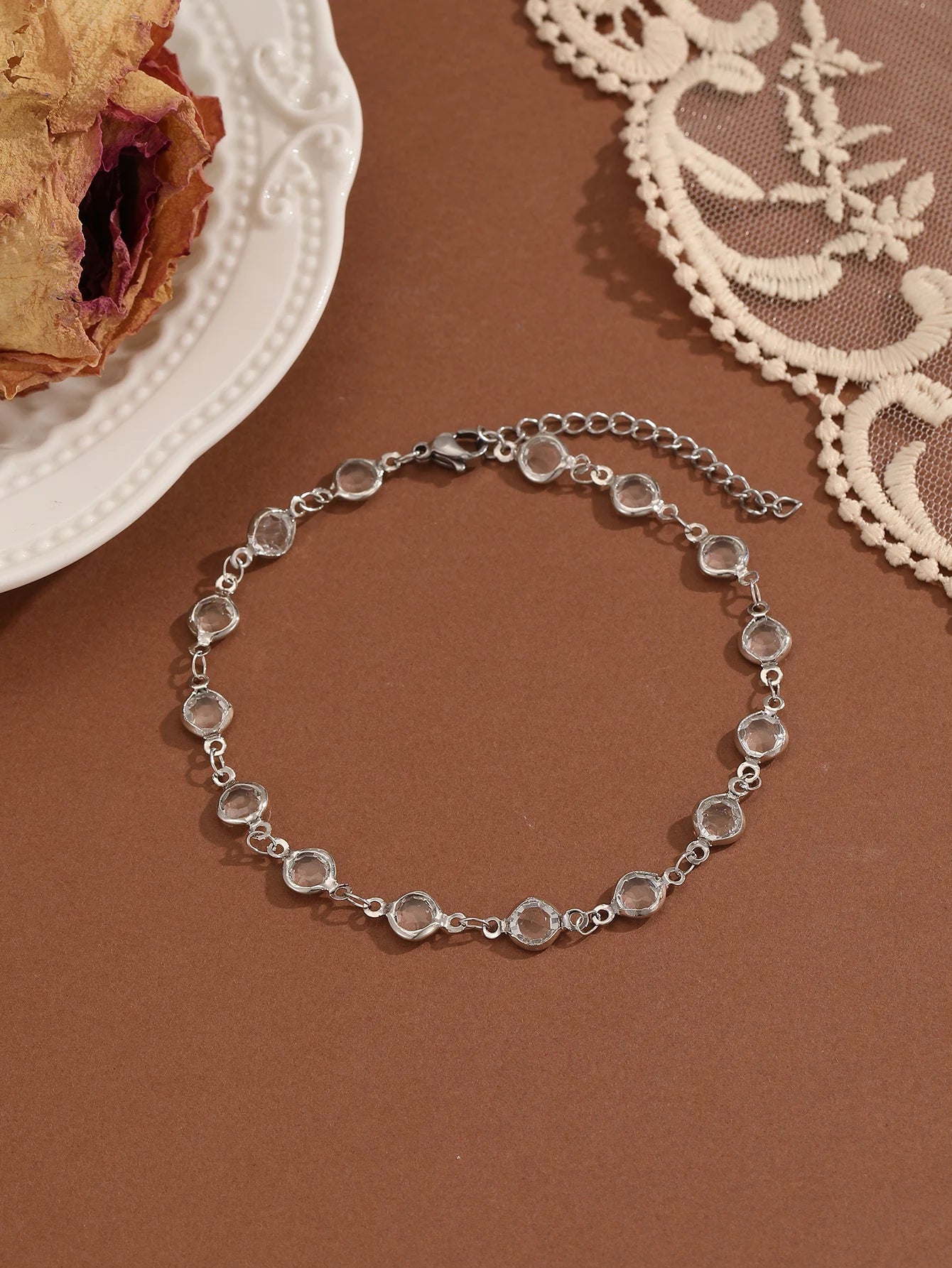 Bohemia Crystal Cubic Zirconia Anklet Bracelet