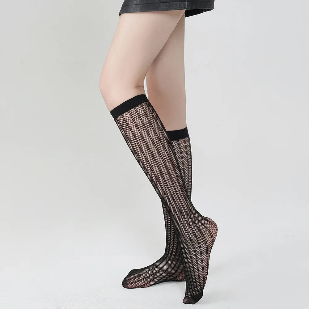 Sexy Fishnet Transparent Knee High Socks