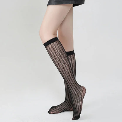 Sexy Fishnet Transparent Knee High Socks
