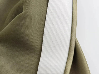 Faldas largas informales de satén de talle alto