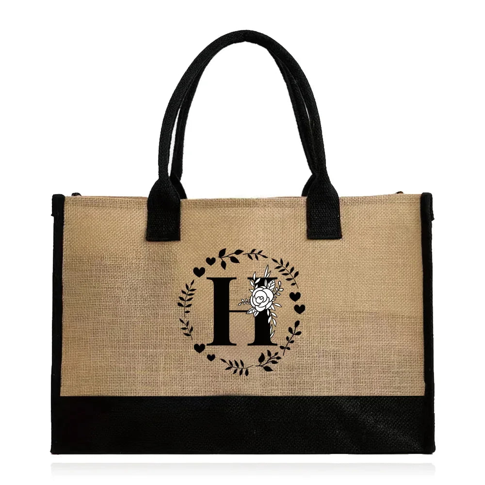 Large Capacity Grocery Letter Pattern Bags