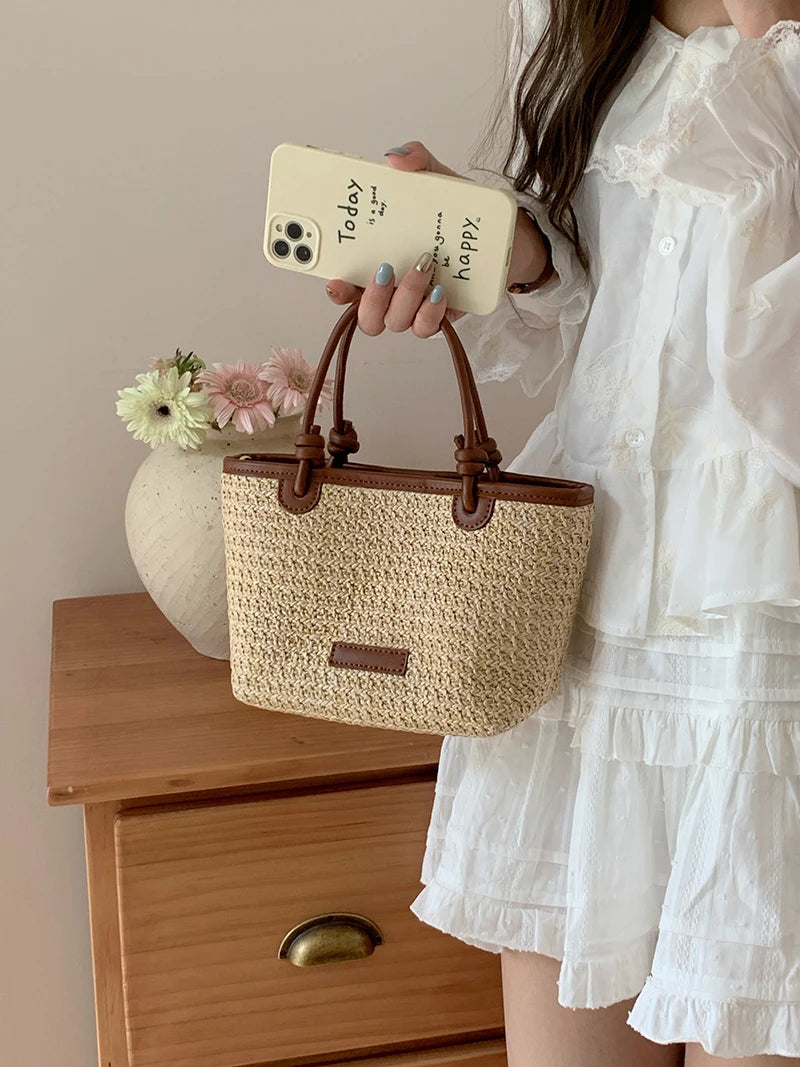 Straw Basket Woven bags