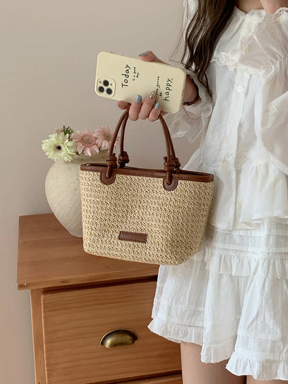 Straw Basket Woven bags