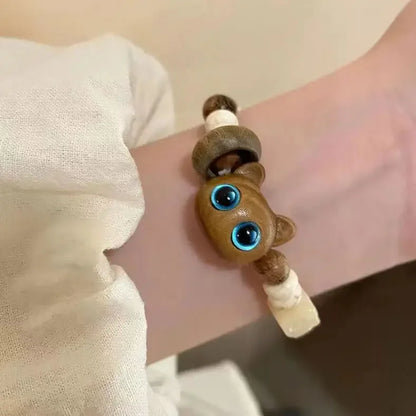 Cute Cartoon Big Eye Cat Luminous Bracelets