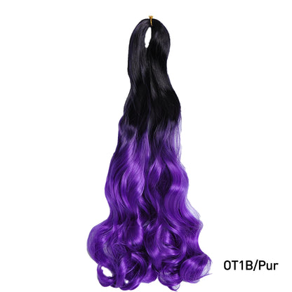 French Curls Braiding Hair 24Inch Hair Extensions