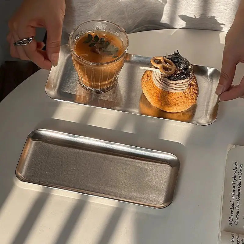 Stainless Steel Rectangular Plate Trays