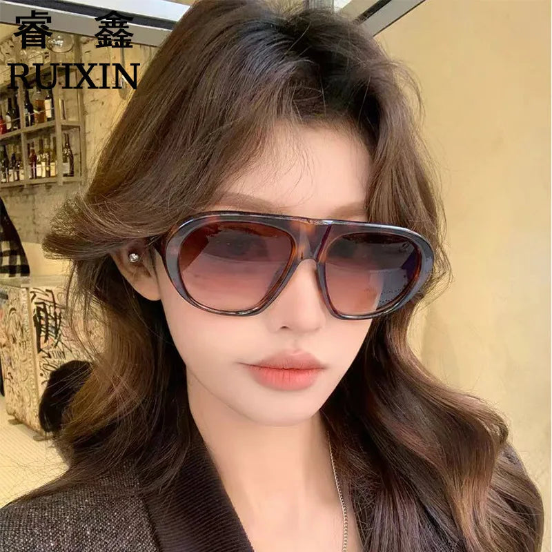 Vintage Oversized Oval Sexy Sunglasses