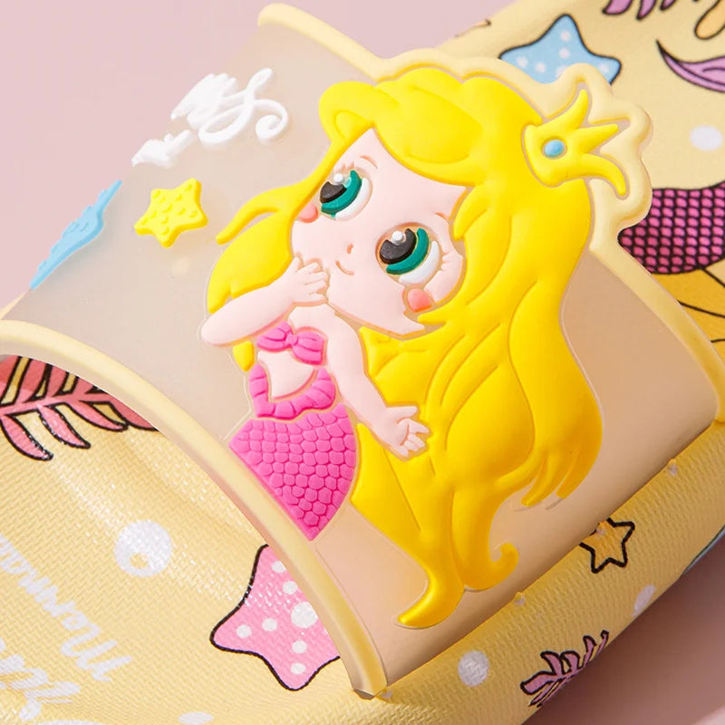 Mermaid Soft Bottom Non-slip Home Indoor Cute Princess Bathroom Slippers