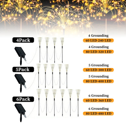 6Pack Outdoor Solar Garden Lights LED Garden Lights 8 Lighting
