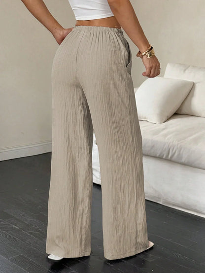 straight leg floor length pants