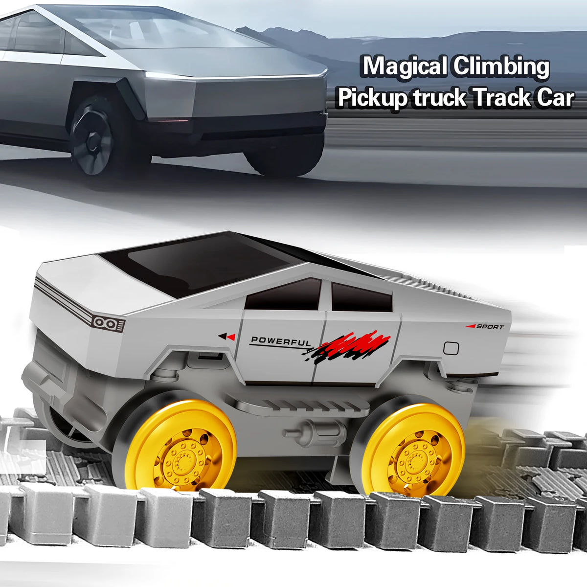 Magical Climbing Race Track Car Toy Vehicle LED Light Electronics Car