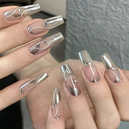 Mirror Metal Gel Silver Rose Golden Nail Polish
