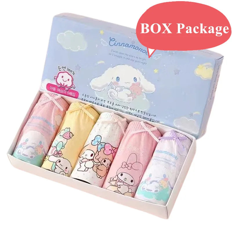 5 Packs/Box Mickey Cartoon Soft Cotton Underwear