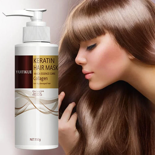Keratin hair mask extract and collagen