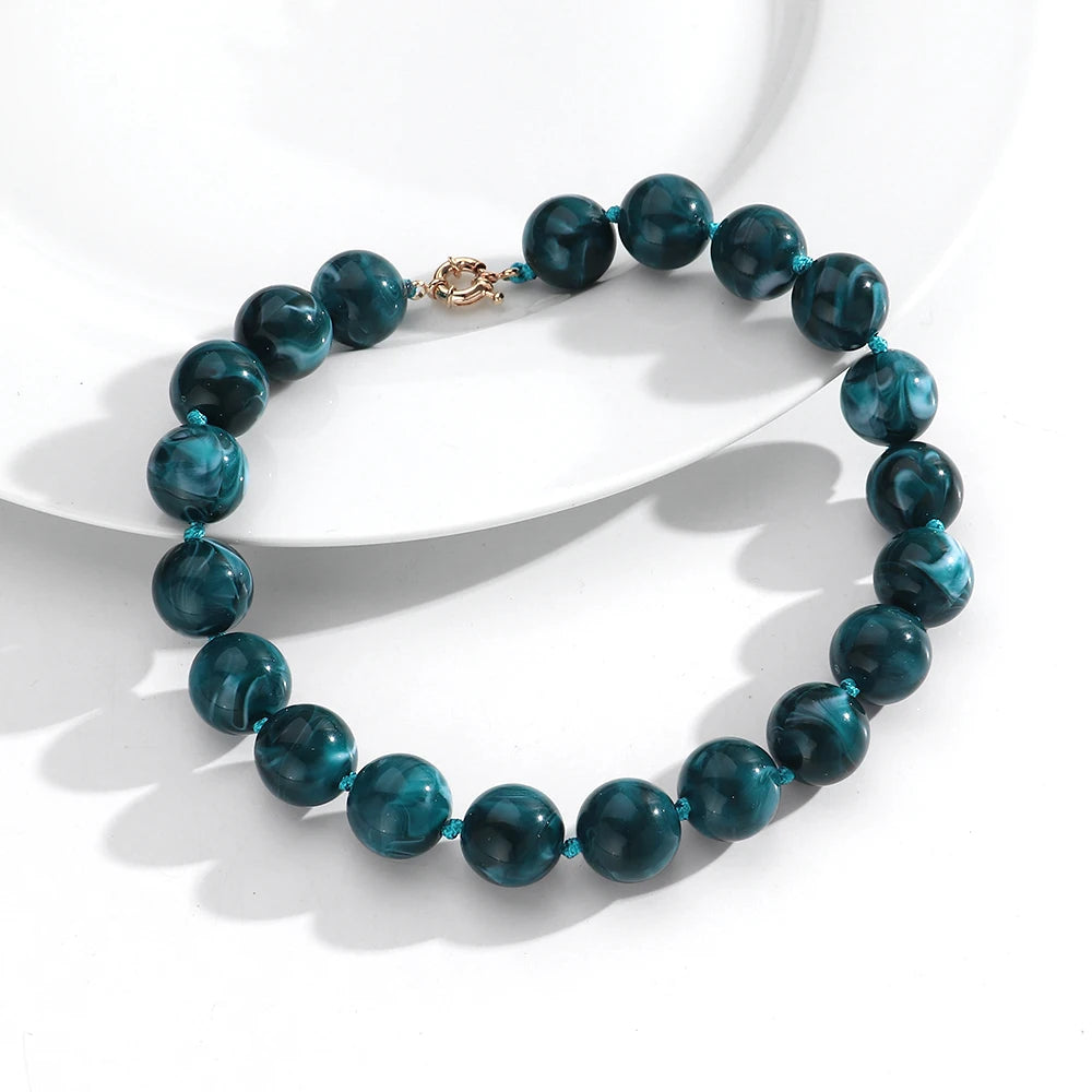 Bohemian Style Handmade Beaded Necklace Jewelry