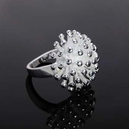 925 Sterling Silver Vintage flower Rings