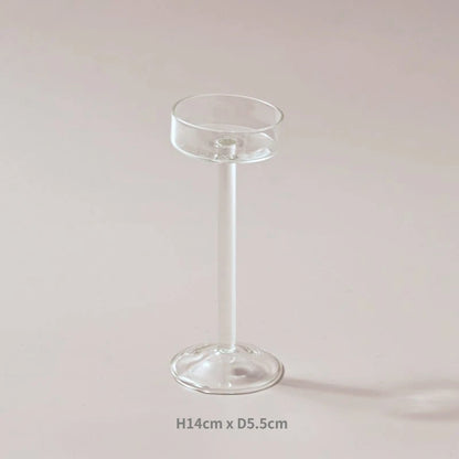 Glass Candle Holders Set Tealight Candle Holder