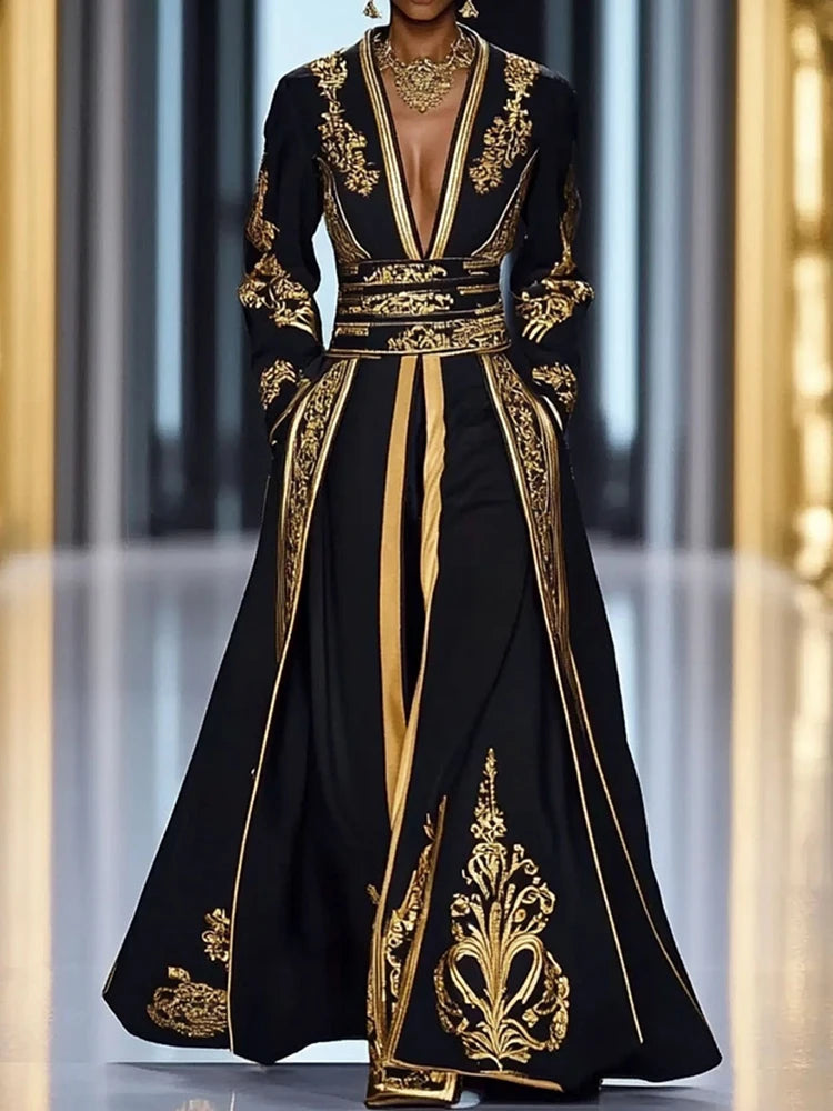 Long Sleeve Chic Party Dress