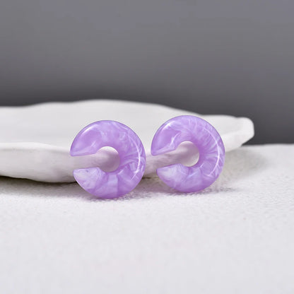 DANA Round Circle Clip Earrings