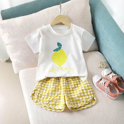 Children Short-sleeved Cartoon Design Set