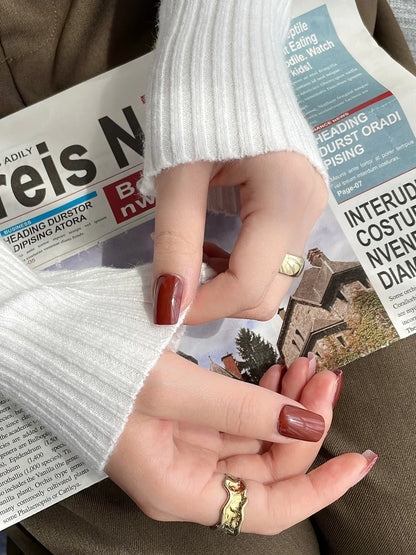 Chic Ribbed Slim Long Sleeve Sweater