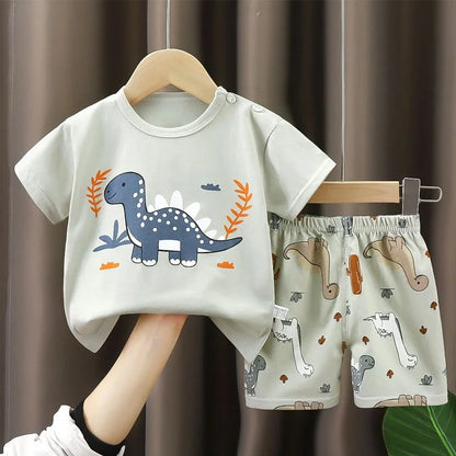 Boys Girl T-shirt Cotton Short sleeve Toddler Set