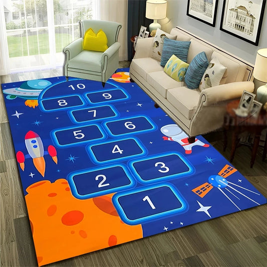 Digital Games Boys and Girls Cartoon Carpet