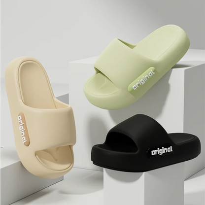 Candy Color EVA Thick Soft Bottom Flip Flops Slippers