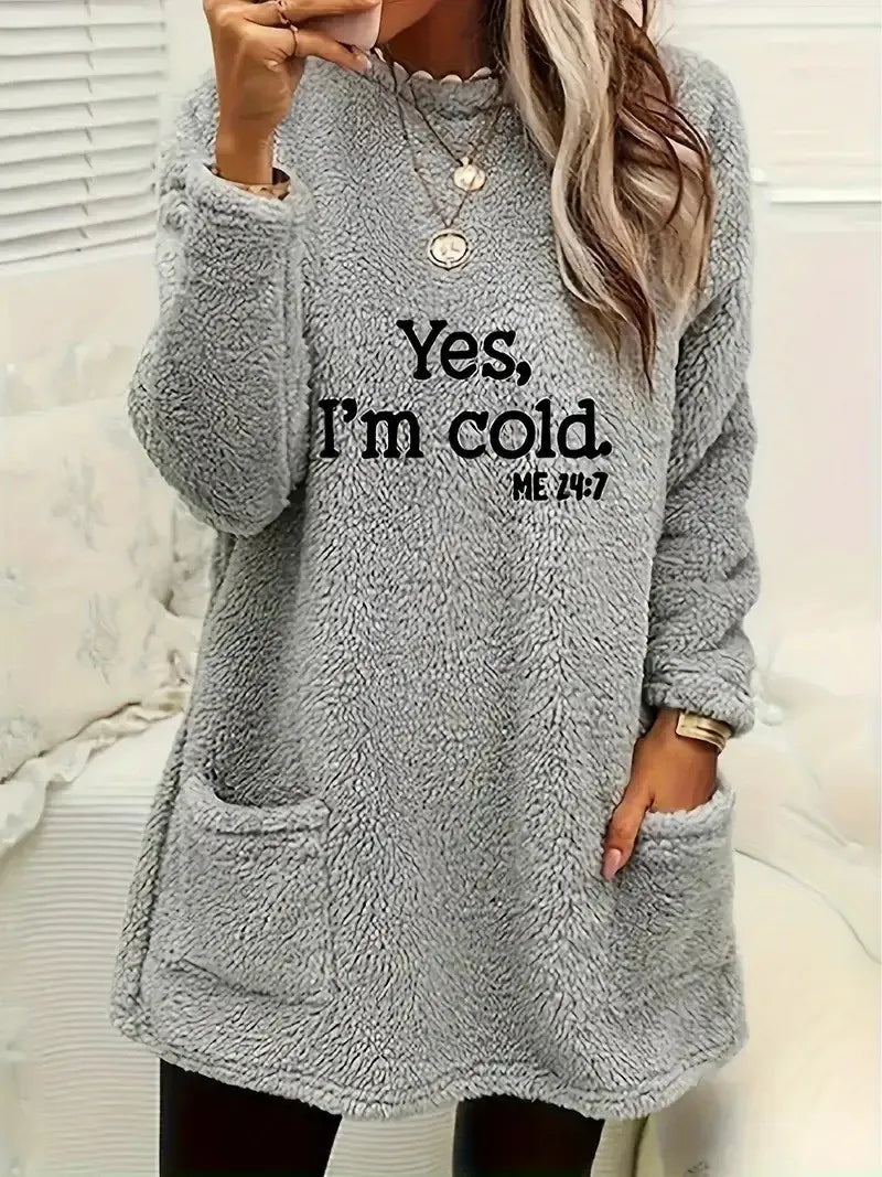 Oocket plush sweatshirt