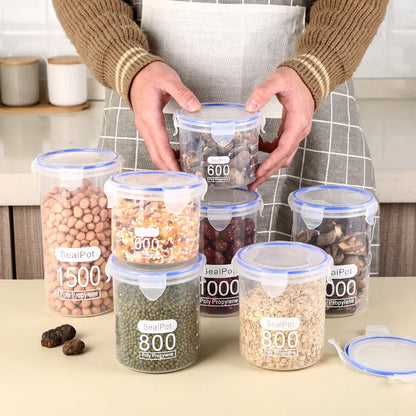 1-4PCS Kitchen Refrigerator Organize Sealed Container Storage Boxes