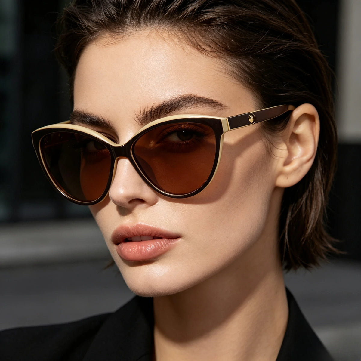 Luxury Polarized  Vintage Design Cat Eye Glasses