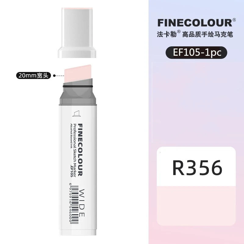 Finecolour 20mm Wide Markers Alcohol Line Sketching Art Markers Pen