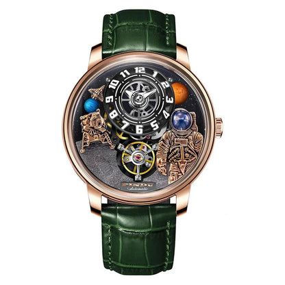 Luxury Robot Astronaut Space Sapphire Luminous Waterproof Watches