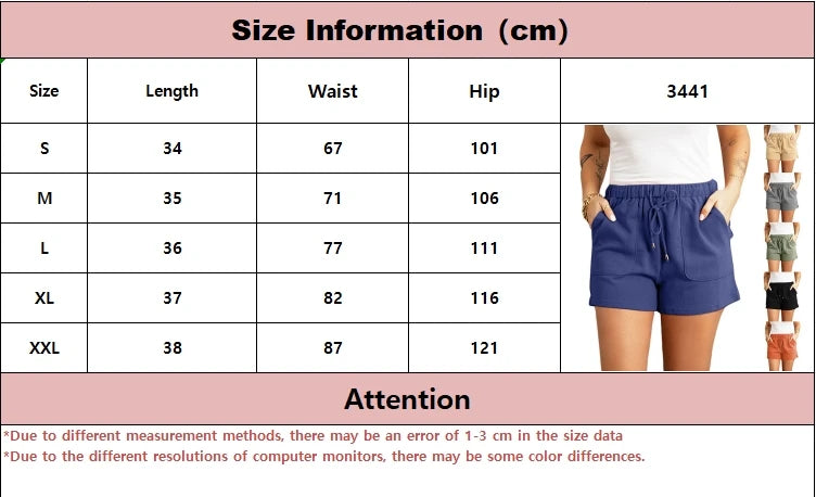 Casual high waist straight shorts
